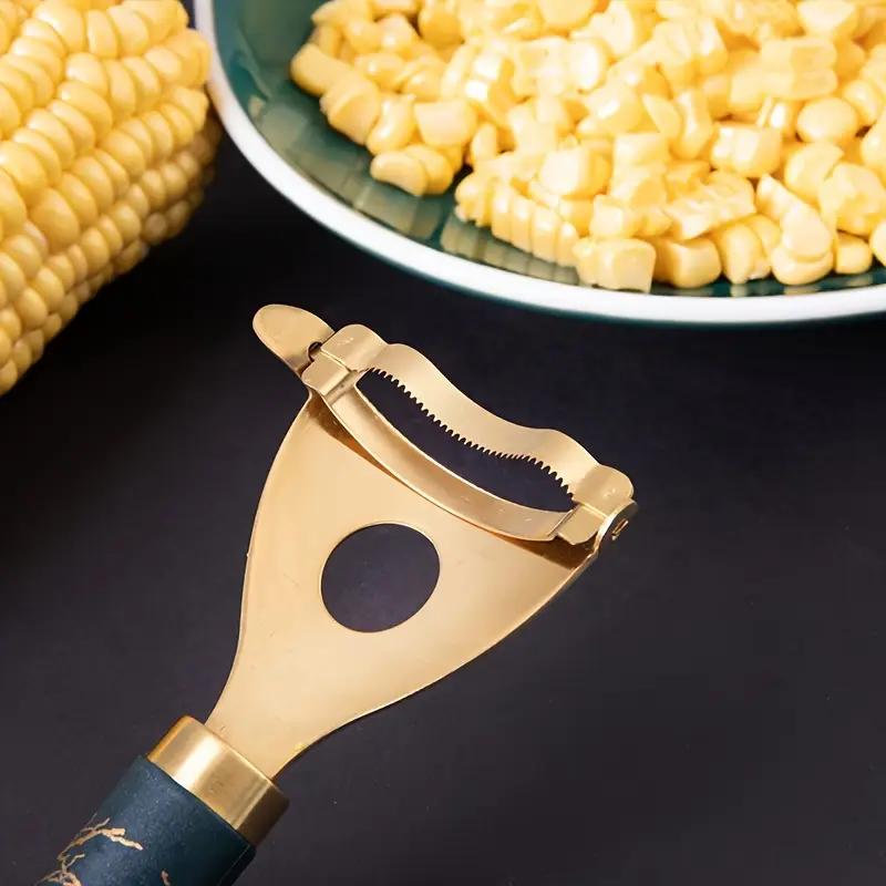 Stainless Steel Corn Stripper - Reusable Cob Peeler & Thresher, Multifunctional Kitchen Gadget for Easy Prep