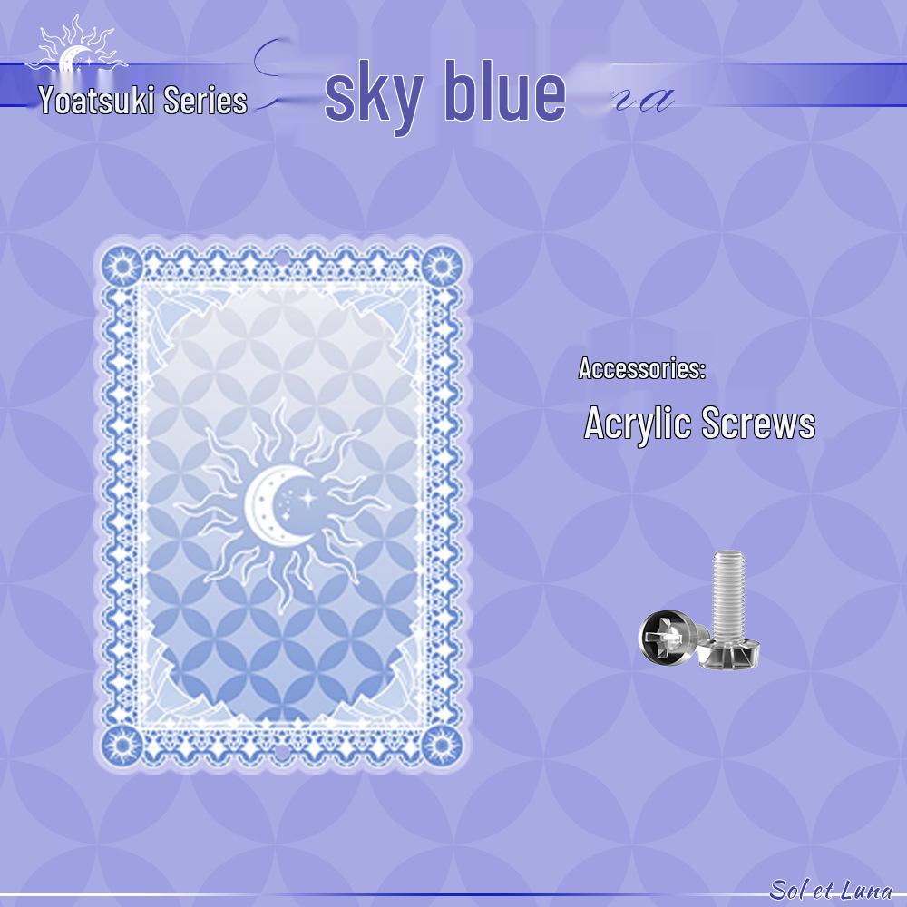 Yaoyue Series Acrylic Anime Card Display Frame with Colored Interlayer - Small Valley Beauty Storage Box