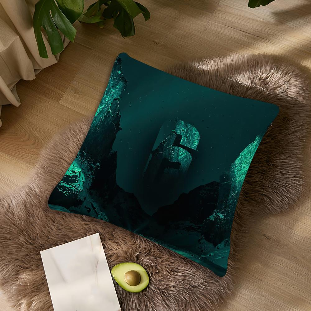 

Game Siege-R-Rainbow-S-Six cushion cover Living Room Accent Couch Back Support Square Lounge Restful Nap Companion Pillow Case 12x12Inch