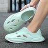 Fashion Hole Shoes for Men Odorproof Daily Use Barefoot 39 Stylish Japanese New Fashion Design 2025 Casual Non-slip Adult Man Sandals