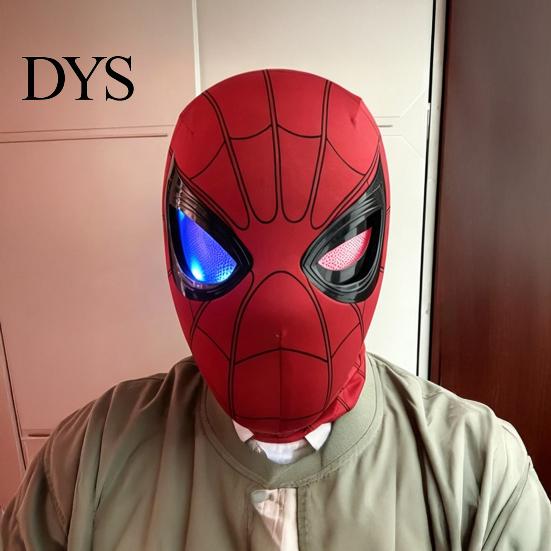 Cosplay Masks for Adults Spider LED Light-Up Mask with Moving Eyes, Remote Control Blinking Eye Halloween Costume Accessories Cosplay, Rechargeable