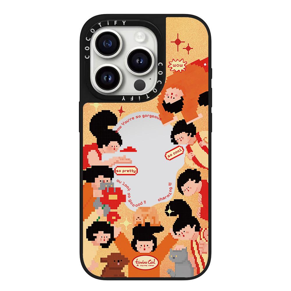 Играйте Девочки Вместе для Phone16ProMax для Apple 15Pro Милый 13 Противоударный Phone14pro For  Apple 16E