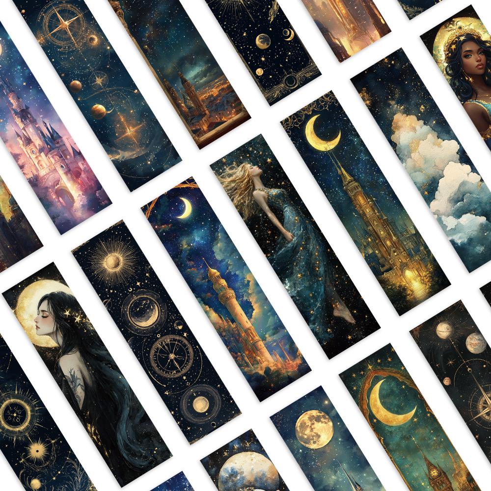 32pcs, Astronomy Bookmarks, Back to School Season, Christmas, Halloween, Suitable for Teachers, Readers, and Birthday Gifts.
