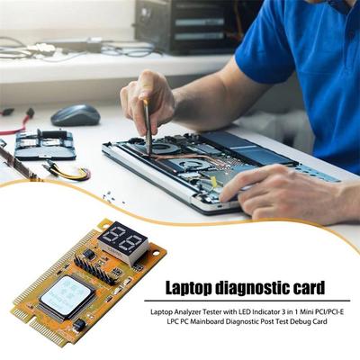 Module Testeur Analyseur 3en1 MINI PCI/MINI PCI-E /LPC PC Ordinateur Portable Carte de Test de Diagnostic Carte Combo de Débogage pour Ordinateur Portable Carte PCB Électronique