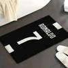C-CR7 Football Ronaldo Floor Mat Soft Non Slip for Entry Door Bathroom Indoor Home Decorative Carpet