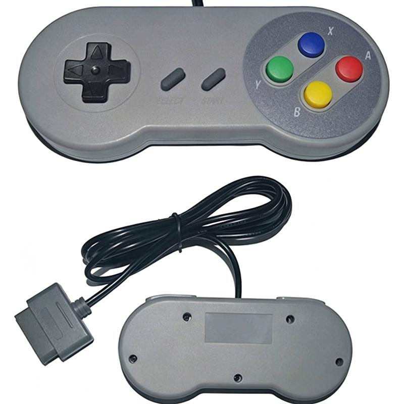 Wired SNES Retro Game Controller Responsive Press Buttons Durable Material for Classic Game Home Play