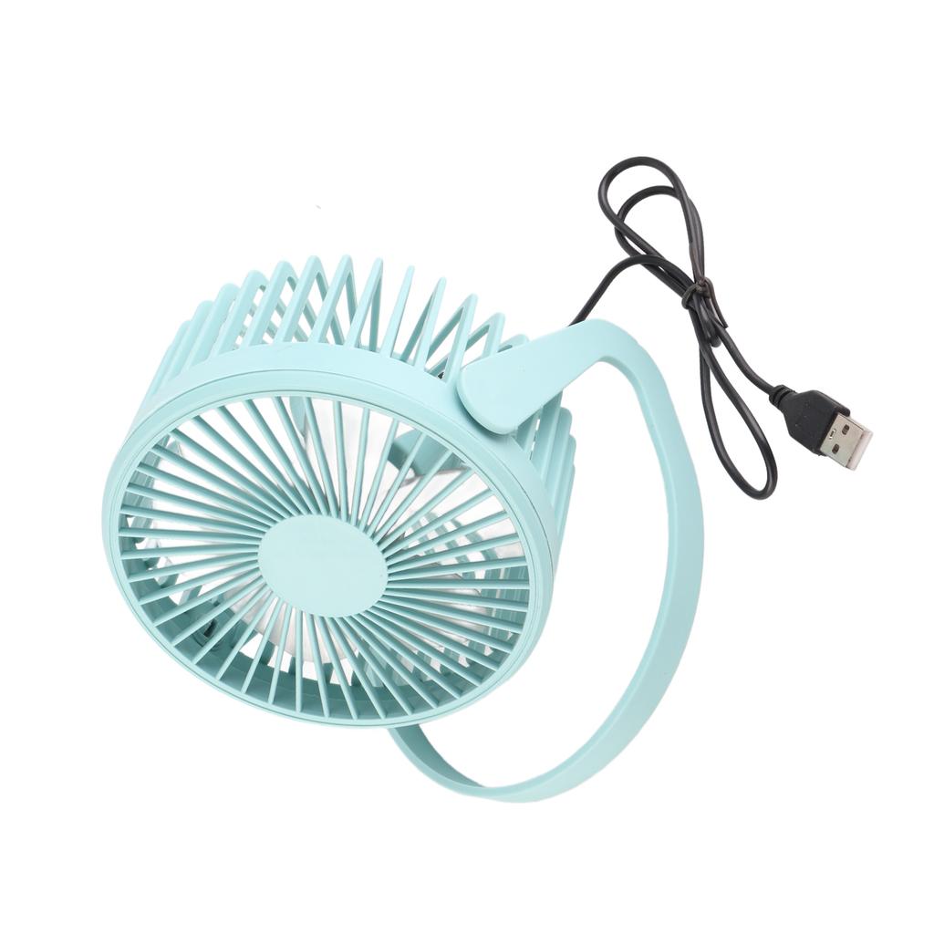 Desk Fan 360 Degree Rotation Low Noise Brushless Motor USB Powered Portable Small Table Fan for Home Desktop   Travel