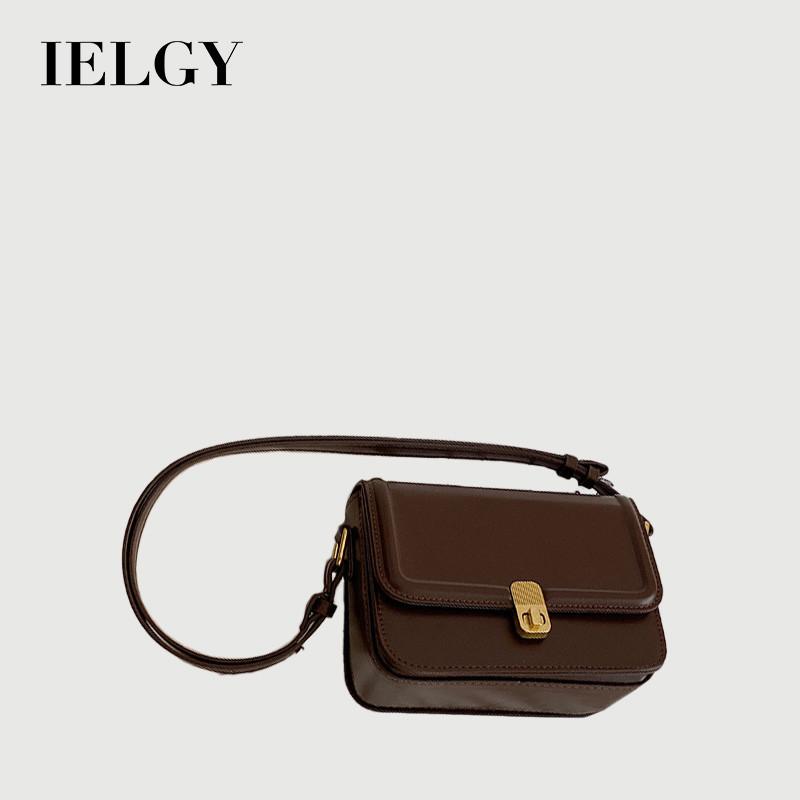 IELGY Retro Underarm Bag Niche Texture All-Match Cross-Body Small Square Bag