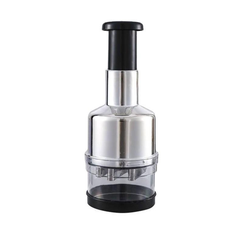 Garlic Mincer & Multifunctional Vegetable Cutter: Manual Kitchen Gadget for Crushing & Mincing Garlic