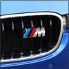 M LOGO Emblem Fender Badge Trunk Sticker Car Front Grille Badge 3D For BMW M Performance Power M3 M5 F30 F20 F25 X1 X3 X5
