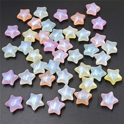 Moda Realizzazione Collana Pentagramma Gioielli Fini Scintillanti Accessori Orecchini Ciondoli Acrilico 10 Pezzi Materiale Fai da Te Stella Colore Macaron Perline