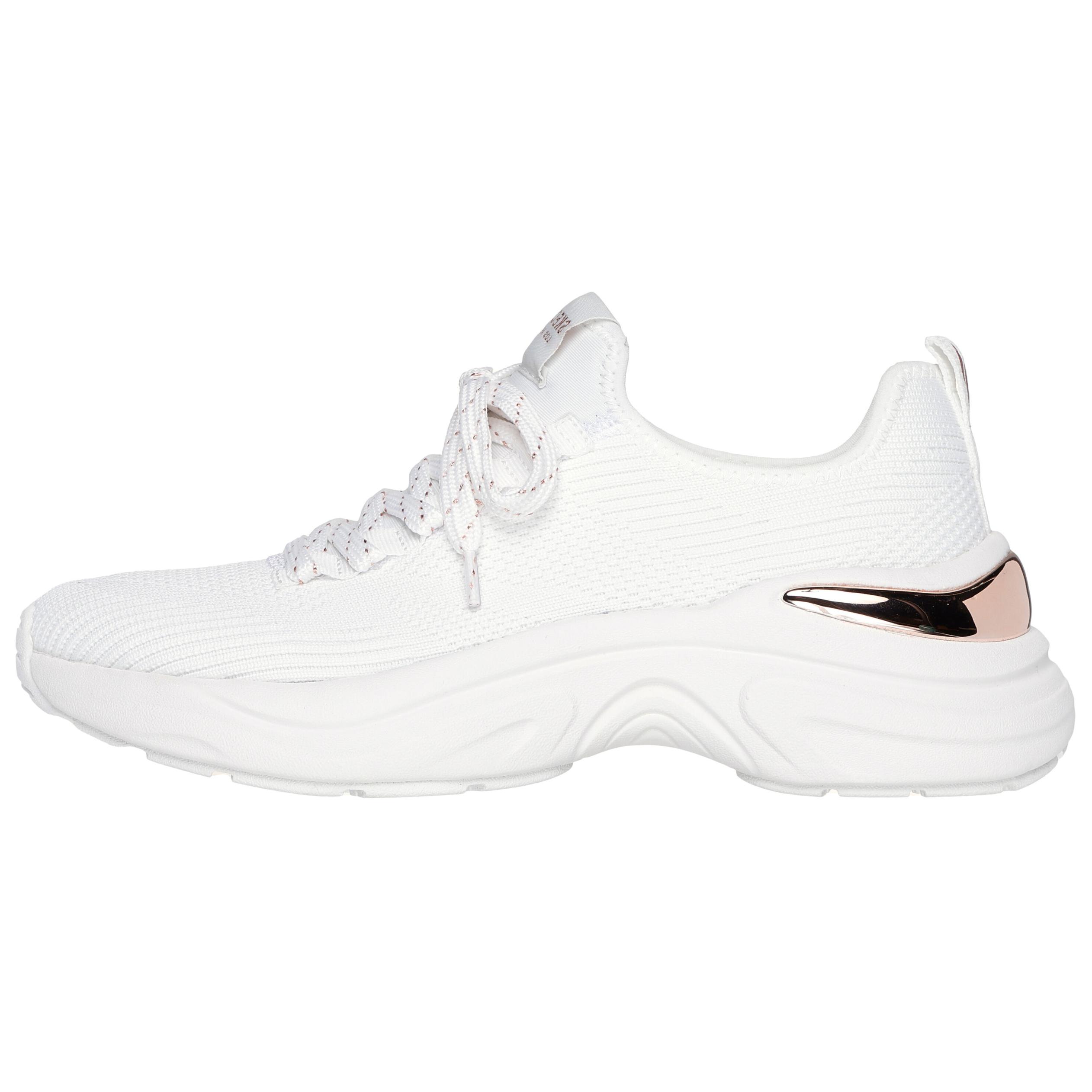 Skechers Street Series Hazel - Красивые вязаные низкие повседневные кроссовки Женские кроссовки Белый 177570-WHT 37