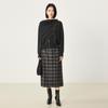 Northern Deer 2025 Early Autumn Women's 100% Wool Cardigan Two-Piece Set with Diagonal Lapel Style
