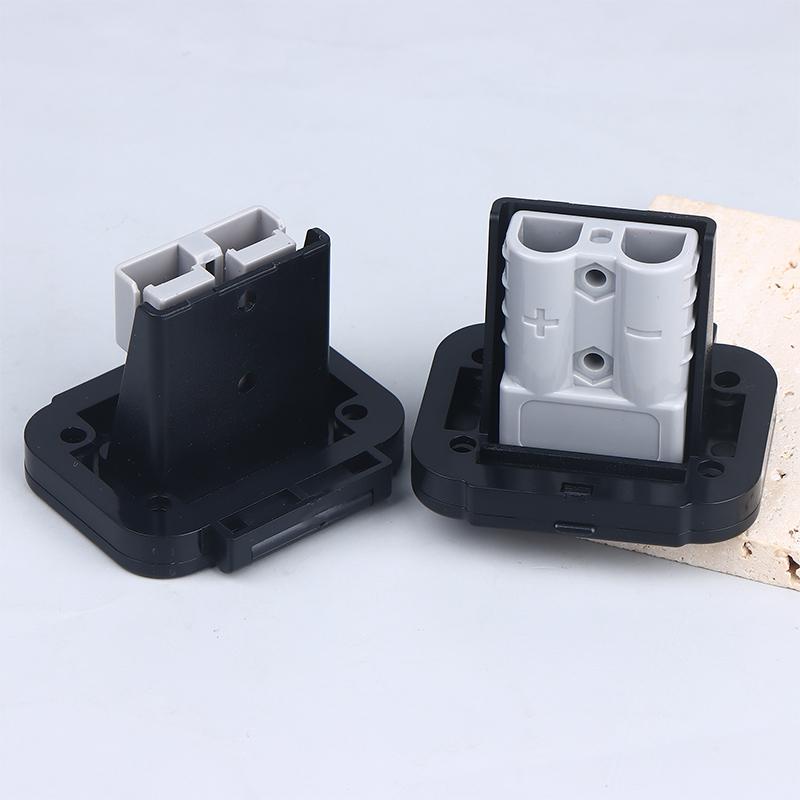 1/2set 50A Cable Connector Plug Battery Quick Connect Disconnect Connector Flush Mount Bracket Panel Cover For Caravan Camper