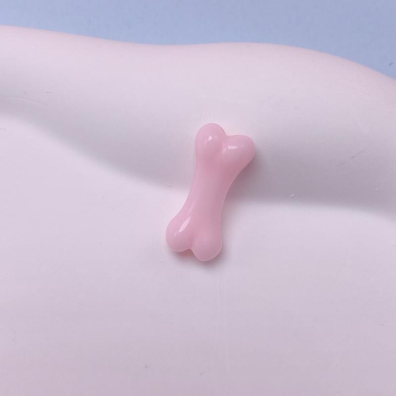 Z05 50pcs 18mm Interest Bone Shape Acrylic Beads Loose Spacer Beads Handmade Jewelry Making DIY Bracelet Earrings Accessories