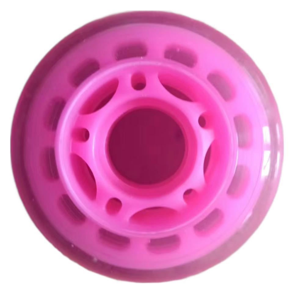 Ruidongle 64 70Mm Wear Resistant Inline Skate Wheels for Children Kick Scooters Polyurethane Flashing Replacement Wheel