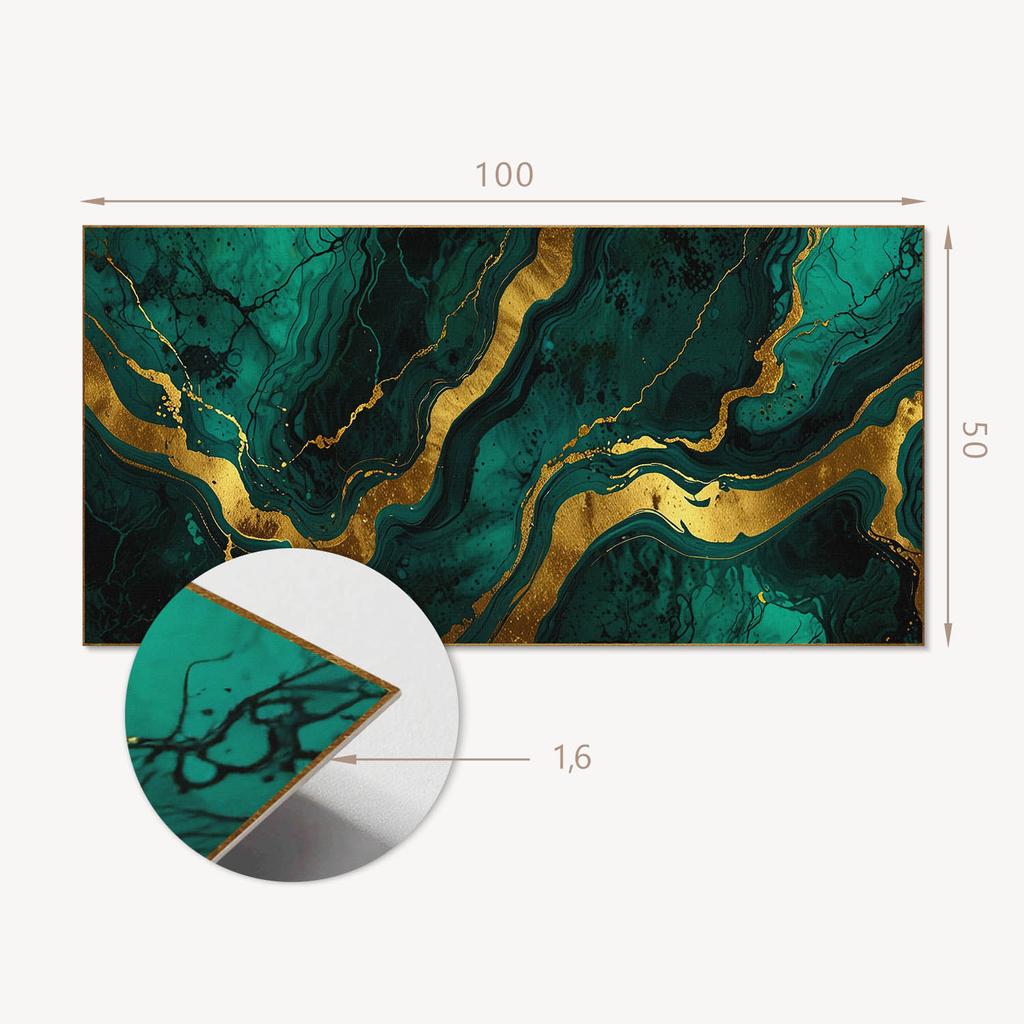 Samoprzylepny Winylowy Panel Z Nadrukiem Dekoracyjnym 100X50 Cm Fale Abstrakcyjnej Struktury
