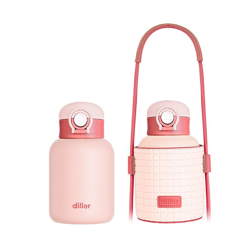 Dilebel Insulated Water Bottle with Straw