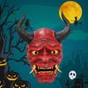 2024 New Japanese Resin Hannya Mask Red Devil Horns For Halloween Party Costume Accessories