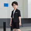 Completo Estivo Casual Blazer & T-Shirt per Bambini - Outfit Monocolore a Maniche Corte per Piccoli Fiori