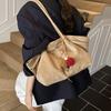 New Suede Pleated Retro Wing Bag 2025 Shoulder Bag Underarm Bag Large Capacity Retro Matte Tote Bag