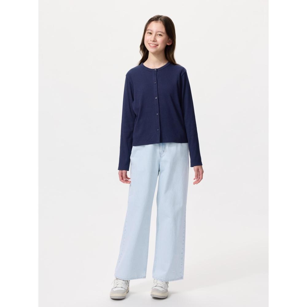 Uniqlo Japan Girls Soft Rib Cardigan