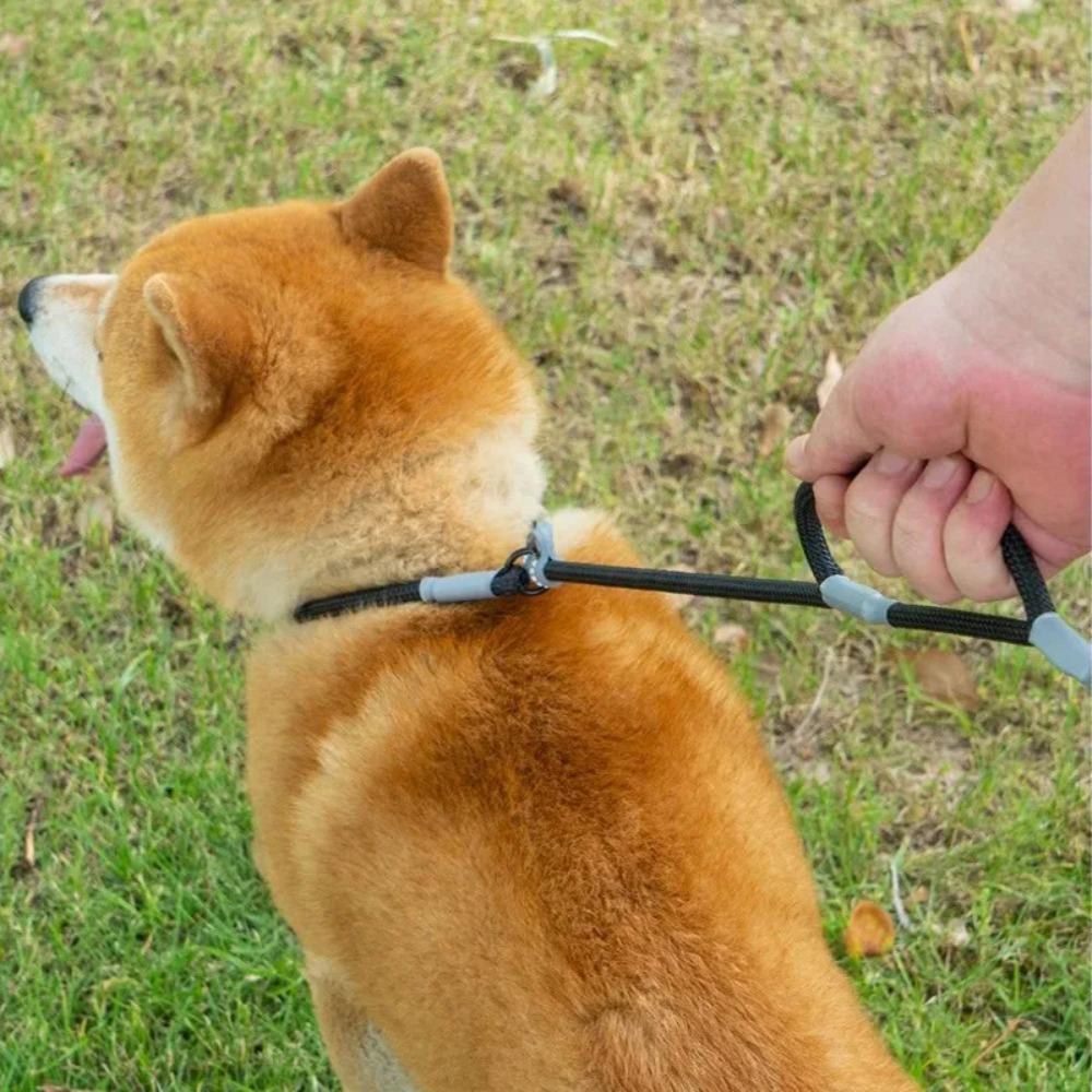 Military Grade Dog Leash Slip Chain Dual Handle Nylon Rope No Pull Training Lead Heavy Duty Pet Traction Rope for M L Dogs