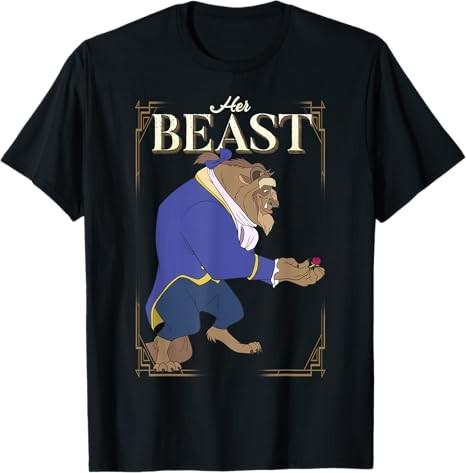 Beauty And The Beast Her Beast Framed Portrait TShirt S