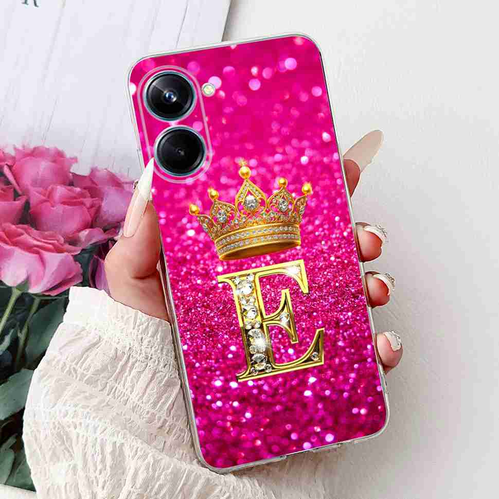 For Realme 10 Pro Case Cute Couple Letters Cover Shockproof Phone Case For Realme 10 Realme10 Pro 5G Soft Silicone Fundas