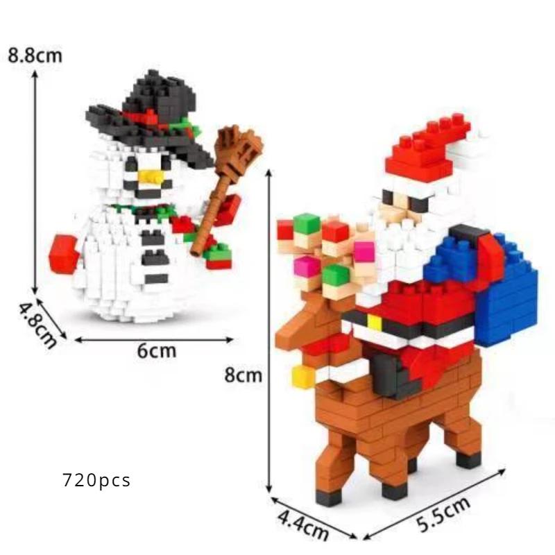 

Мініатюрний Дід Мороз Маленькі Частинки Серія Різдвяний День Будівельні Блоки Дитячі Іграшки Фестивальні Подарунки