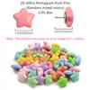 20/50Pcs DIY Star Shape Pushpins Macaron Blackboard Push Pins Portable Decorative Studs  Corkboard