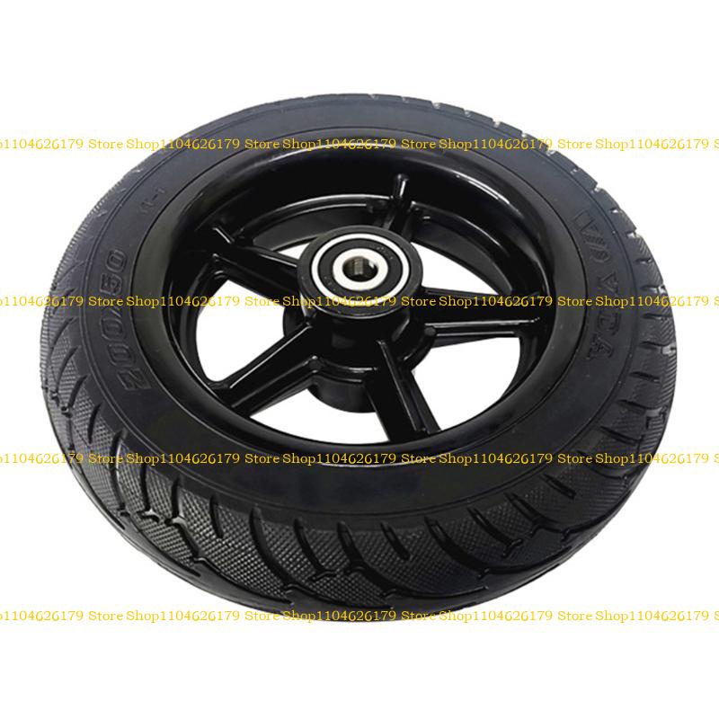 A1A2 8Inch Electric Scooter Solid Rubber Wheel with Bearings Kids Kickscooter Wheel Adult Scooter Replacement Spare Wheel