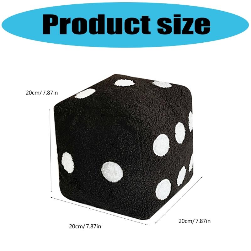 Large Plushes Dices Pillow Cushion Soft Comfortable Back Support for Sofa Bedroom Living Room