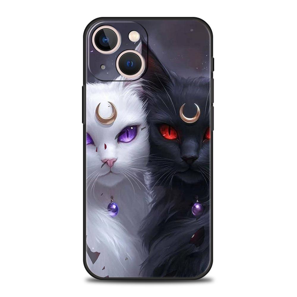 Cartoon Art Phone Case Cover for iPhone 17 16 15 14 13 12 11 Pro Max 17 Air Plus Shockproof Soft TPU Shell Fundas Capa Coque Bag