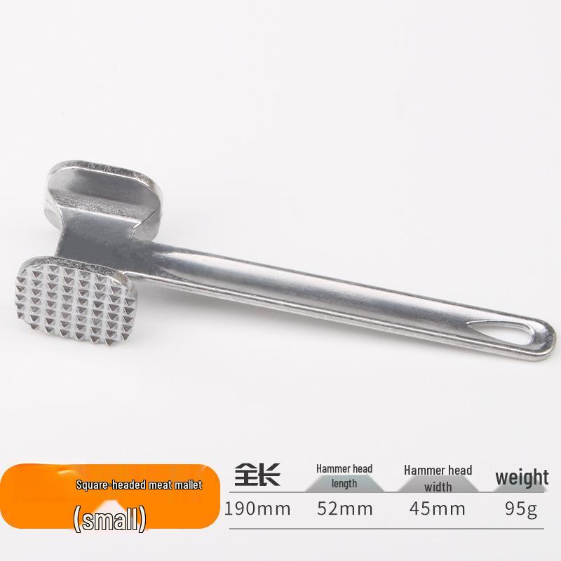Dual-Sided Alloy Meat Mallet & Tenderizer for Steaks and Tendons