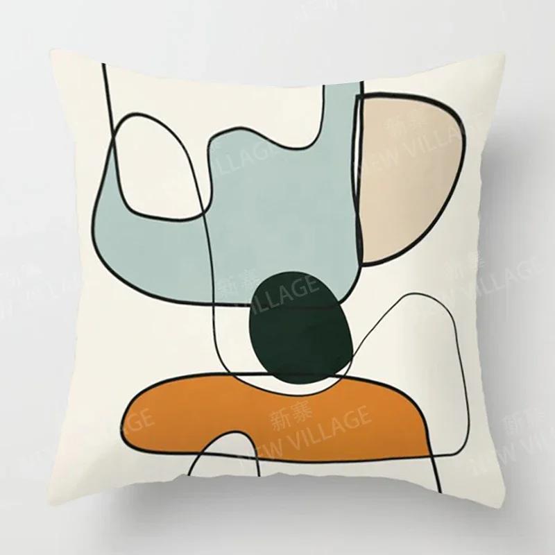 Nordic Fall Home Decor Autumn Throw Pillow Cover Sofa Cushion Cover Modern Morandi
