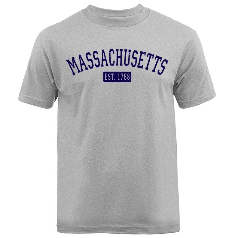Футболка унисекс с изображением штата Массачусетс MA XXXXL