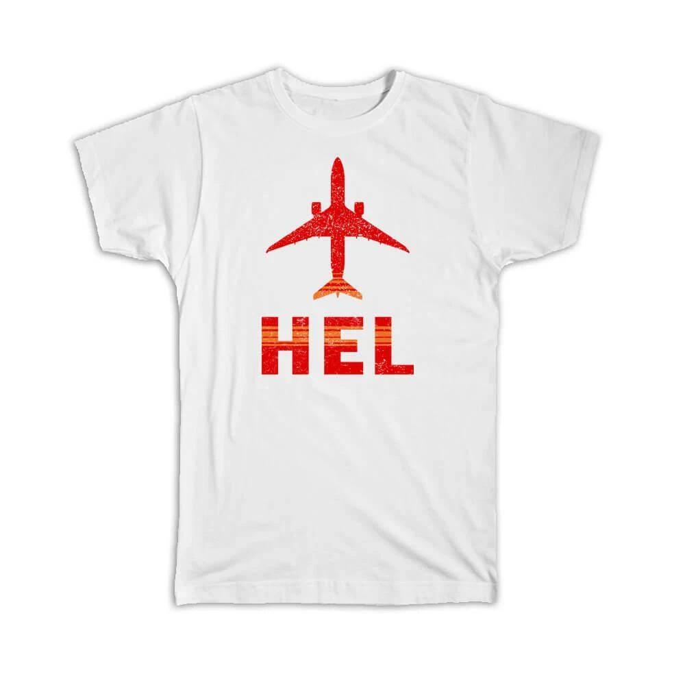 Gift T-Shirt : Finland Helsinki Airport HEL Travel Airline Pilot S