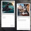 Weird Quest Medieval Cat Calendar 2025 Stylish Simple Home Decoration Bedroom