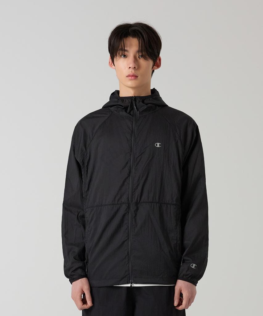 Champion Lightweight Nylon Windbreaker Black
