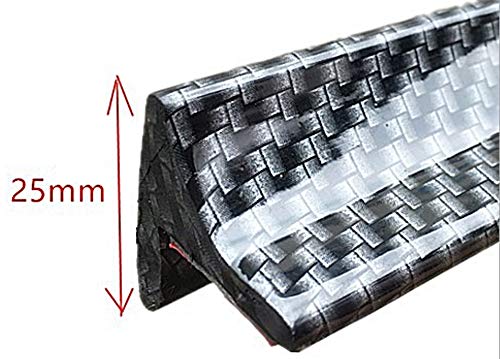 TradeWind Fender Moldings, Overfender Arches, Rubber, Flush Fit, Scratch Prevention, 1.5m, Set of 2 (Carbon Fiber Pattern)