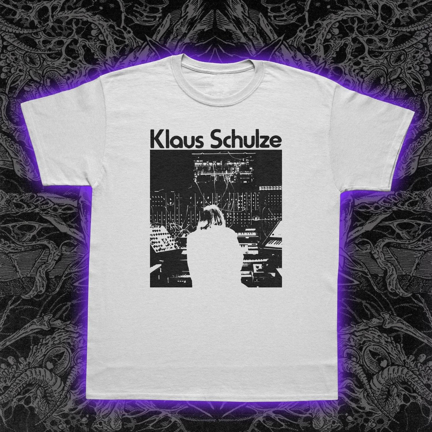 Klaus Schulze Tshirt Krautrock electronic ambient music Tshirt new couples streetwear top for all seasons vintage t shirt 3XL