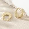 Earrings, European and American Ins Style Women's Earrings, Simple Wind Copper Plated Small Earrings