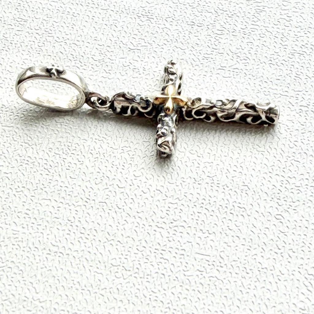 Used [Rare] love&hate love&hate cross pendant top cross