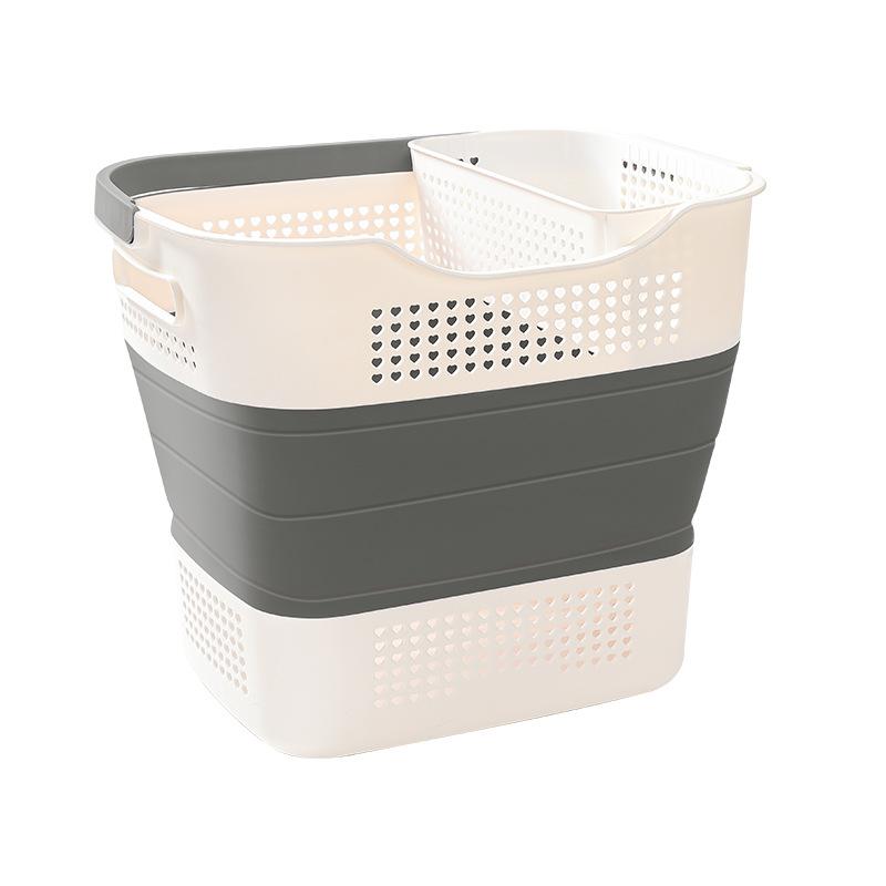 Folding Dirty Clothes Basket Hollow Out Moisture-proof Household Laundry Basket High-capacity Student Dormitory Clothes Baskets