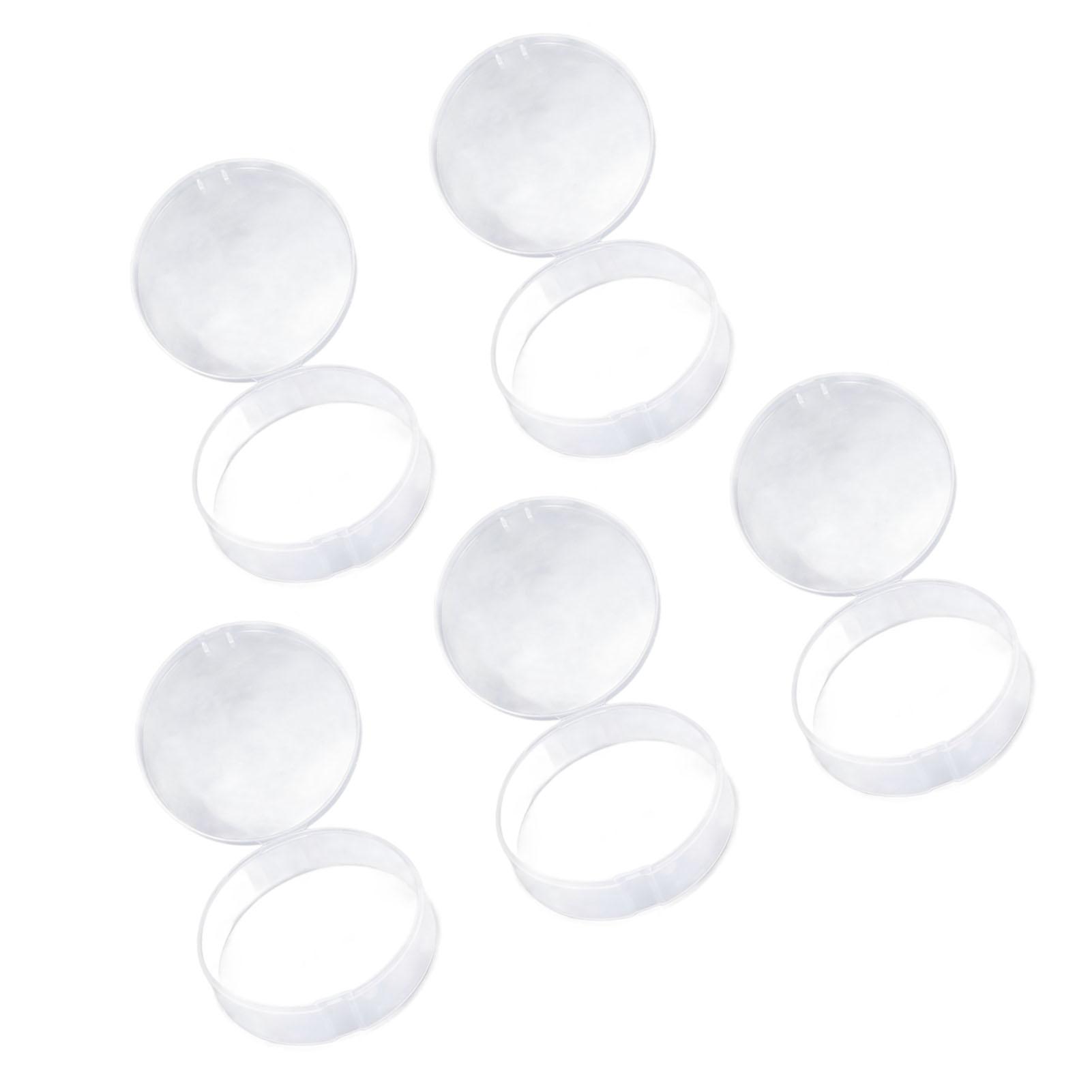 

5pcs Sponge Transparent Storage Box Large Capacity Portable Clear Cosmetic Sponge Box 3.5 X 1.2