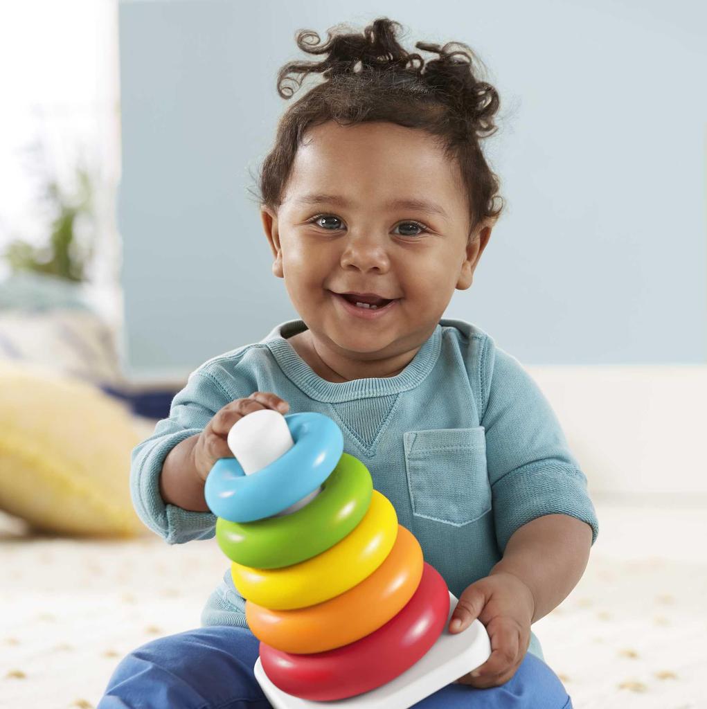 Rocking Tower Baby Toddler Educational Ages Colorful GRF09 Fisher-Price (Eco) - & Toy, Toy, 6+,