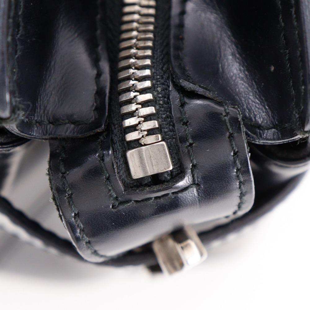 Salvatore Ferragamo Gancini Handbag AQ-21 0167 black Calfskin Women Used