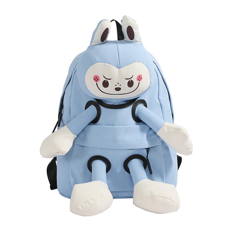 Schoolbag trendy brand autumn new cute cartoon doll backpack fashion college bag large capacity leisure travel bag