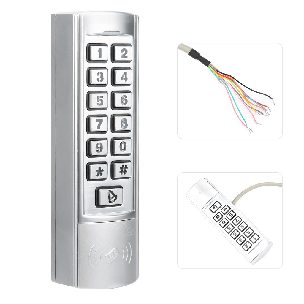 13,56MHz RFID Zutrittskontrolle Integrierte Maschine Metall Passwort Karte Hintergrundbeleuchtete Tastatur Wiegand26